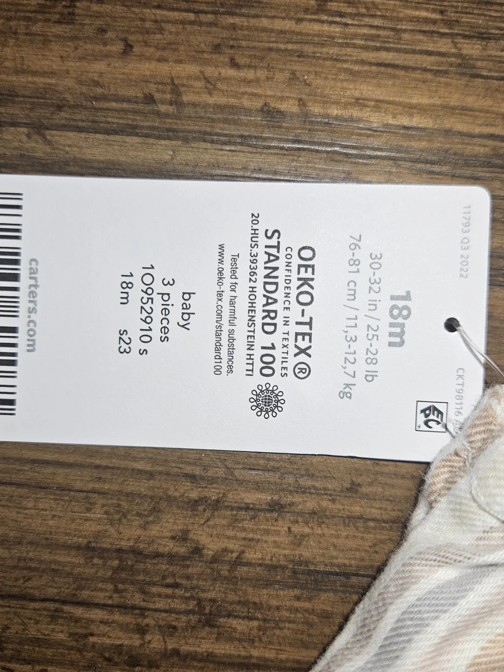 Carters three piece